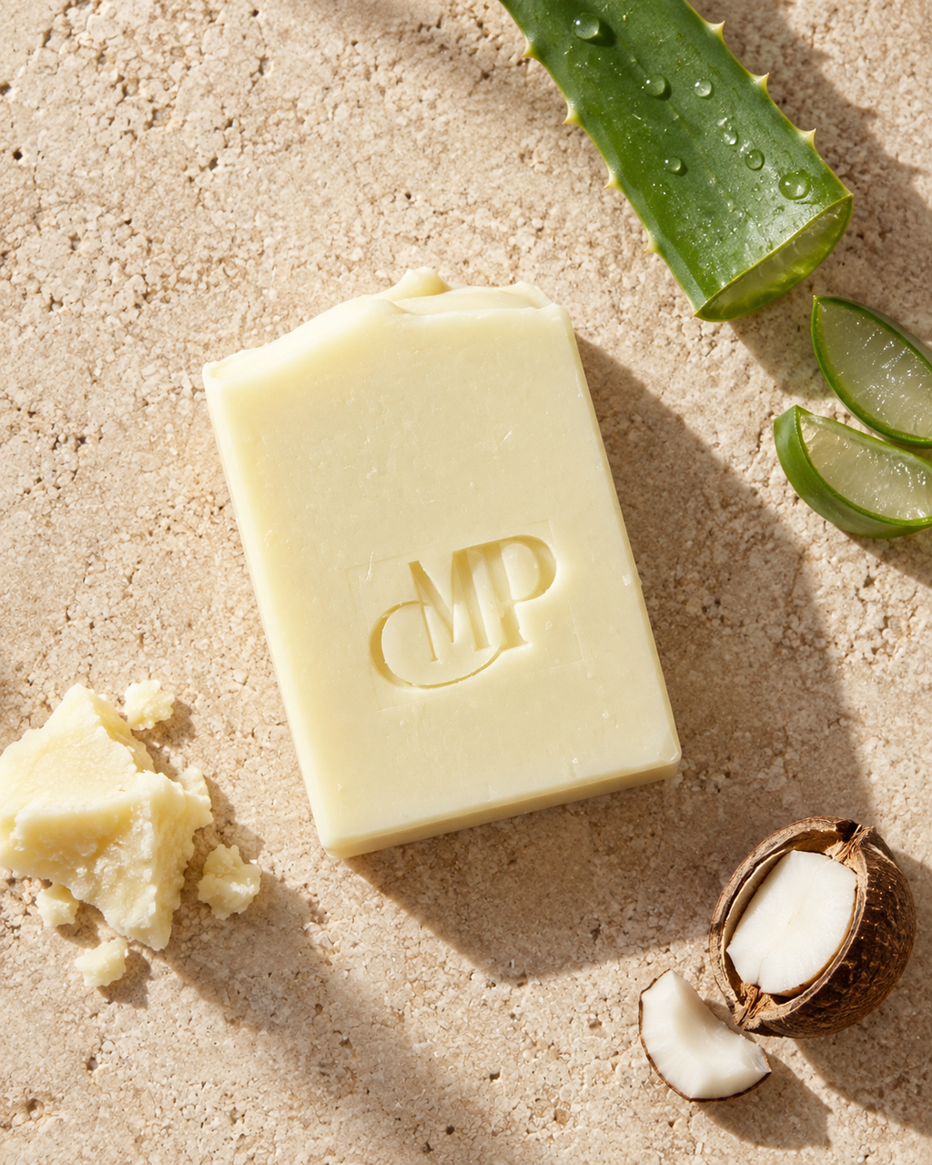 Kokum, Aloe Vera & Babassu Soap — coconut oil and fragrance-free — cold-processed, made in France — 120g / 50g