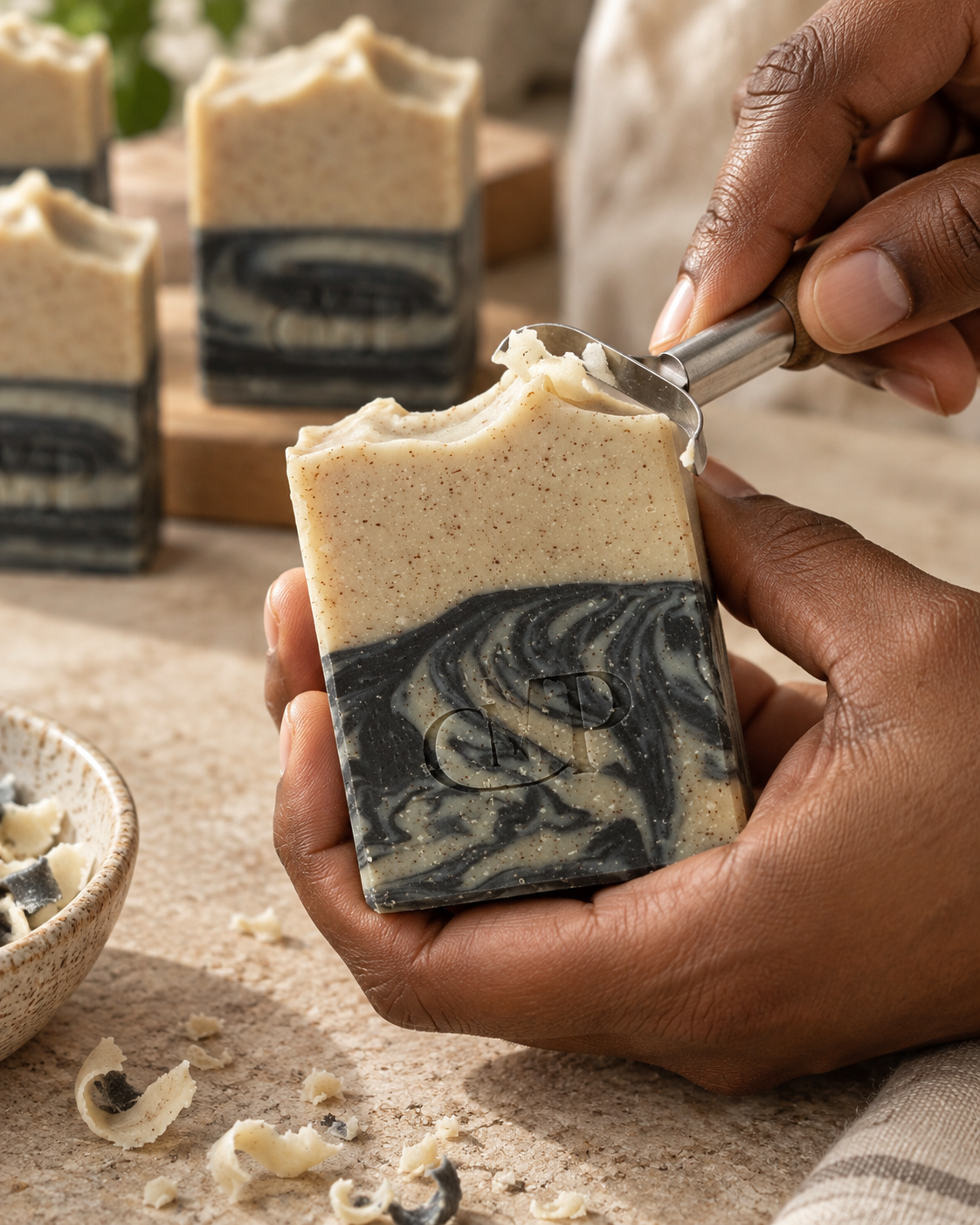 Tamanu, Charcoal & Eucalyptus Soap — blemish-prone skin — cold-processed, made in France — 120g / 50g