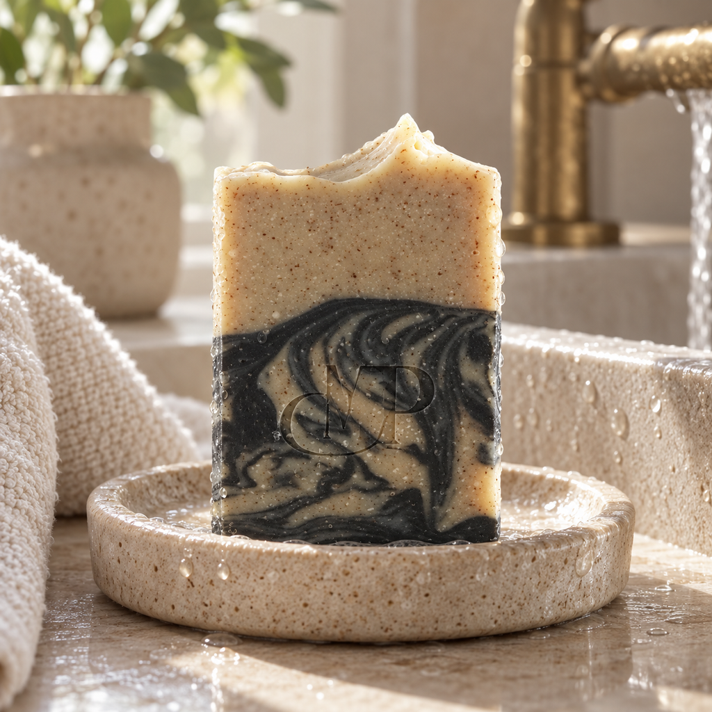 Tamanu, Charcoal & Eucalyptus Soap — blemish-prone skin — cold-processed, made in France — 120g / 50g