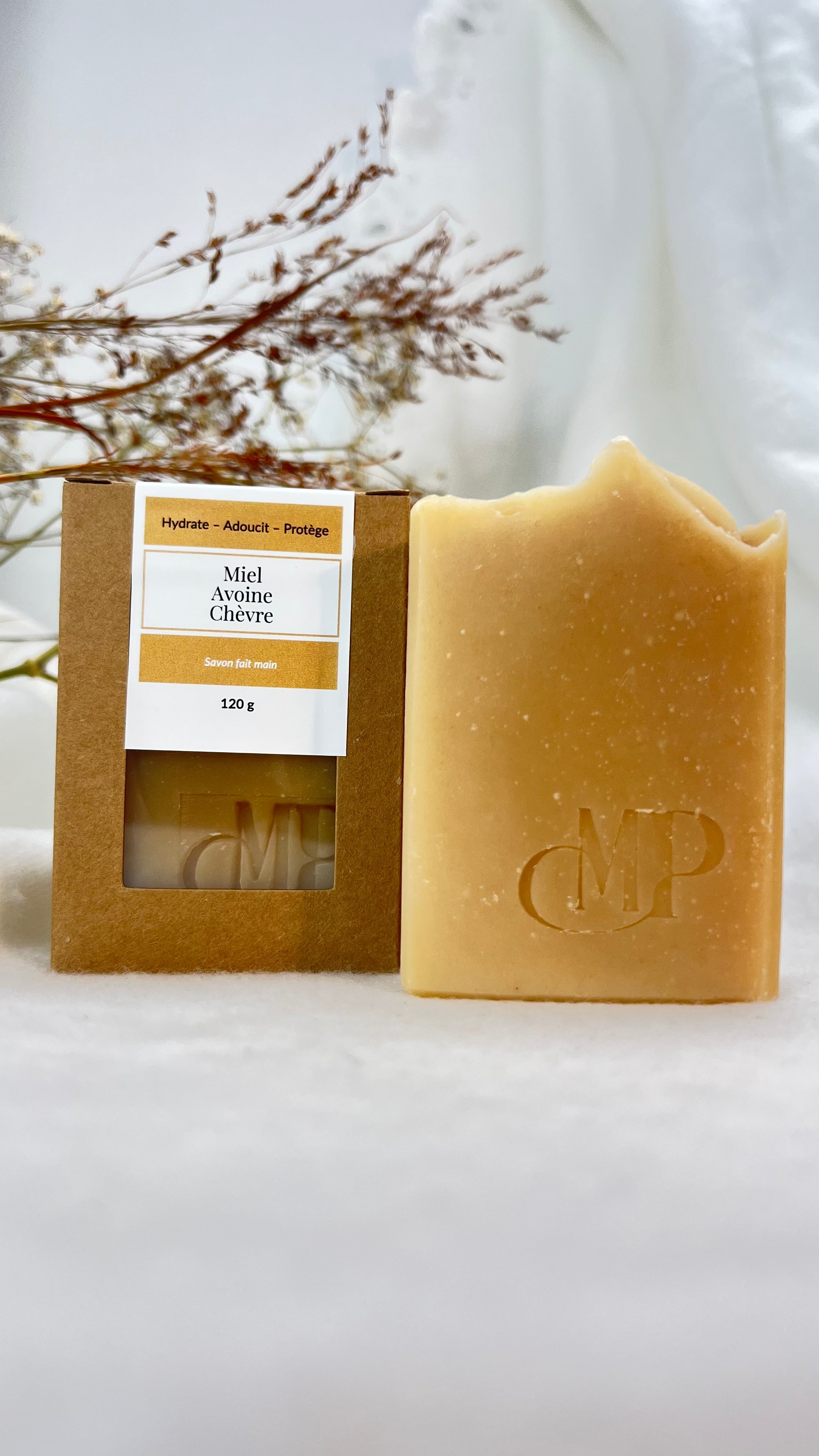 Savon Miel, Avoine & Lait de Chèvre 120g - Mâ Pô Cosmetics