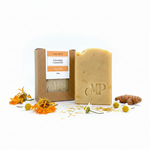Ingrédients naturels savon calendula camomille - Mâ Pô Cosmetics