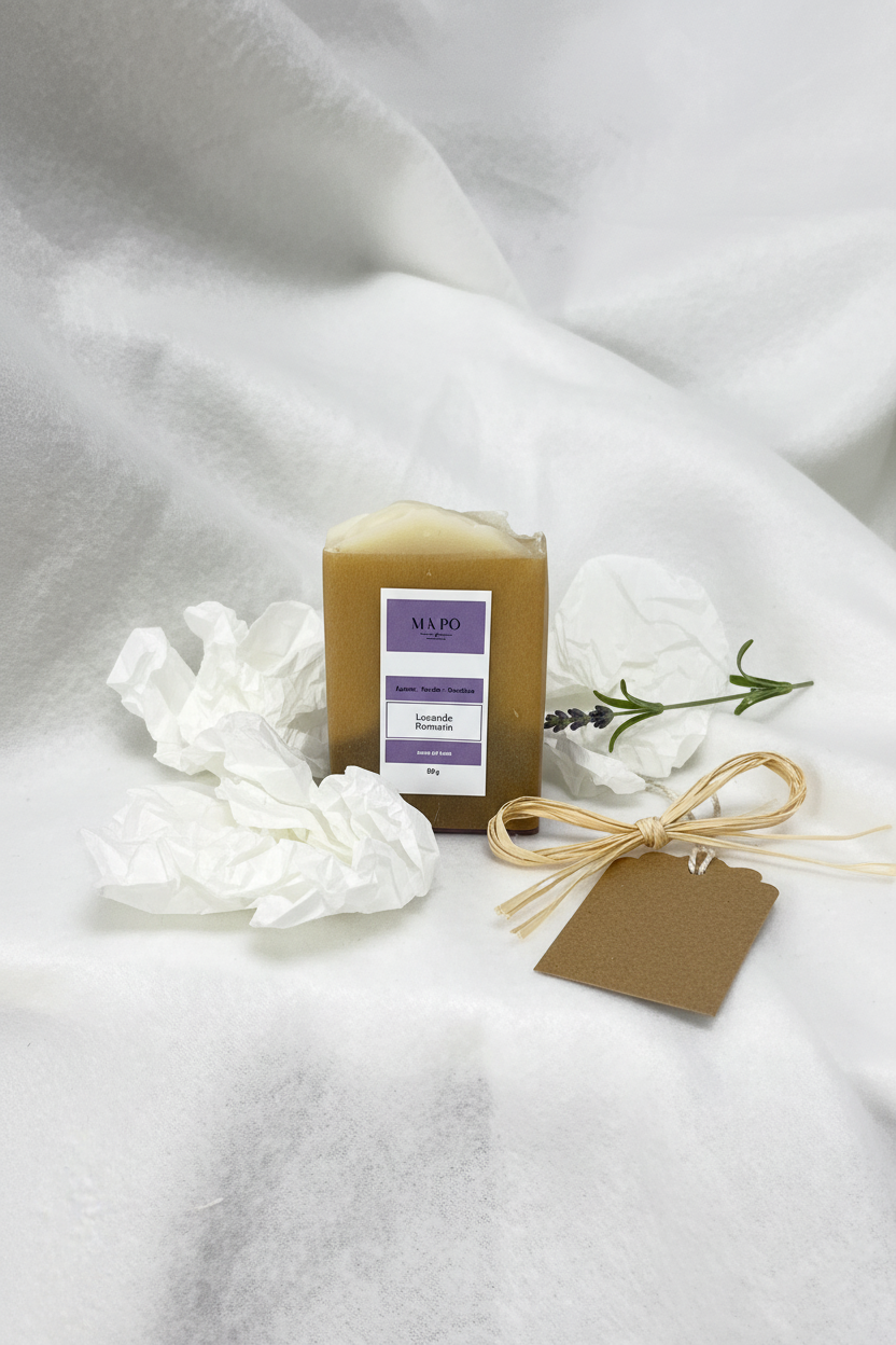 Savon Lavande & Romarin 50g format cadeau - Mâ Pô Cosmetics



