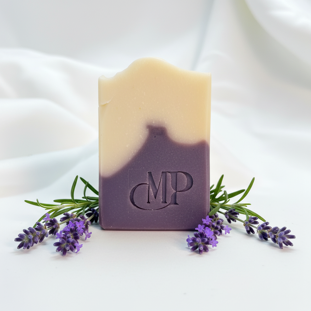 Savon artisanal lavande romarin nu - Mâ Pô Cosmetics