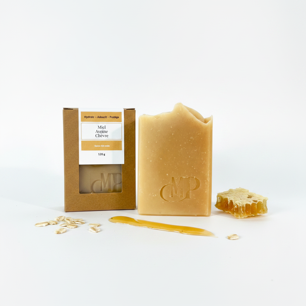 Ingrédients naturels savon miel avoine lait de chèvre - Mâ Pô Cosmetics