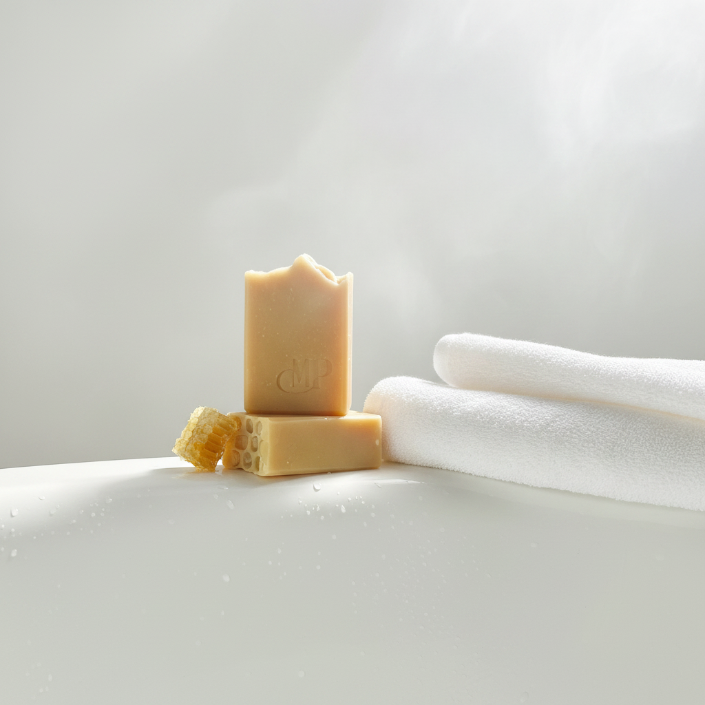 Rituel soin savon miel avoine lait de chèvre - Mâ Pô Cosmetics
