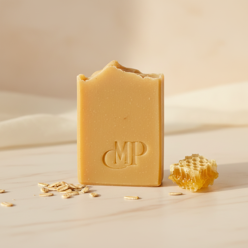 Savon miel avoine lait de chèvre 120g ultra-doux peaux sèches sensibles — Mâ Pô Cosmetics